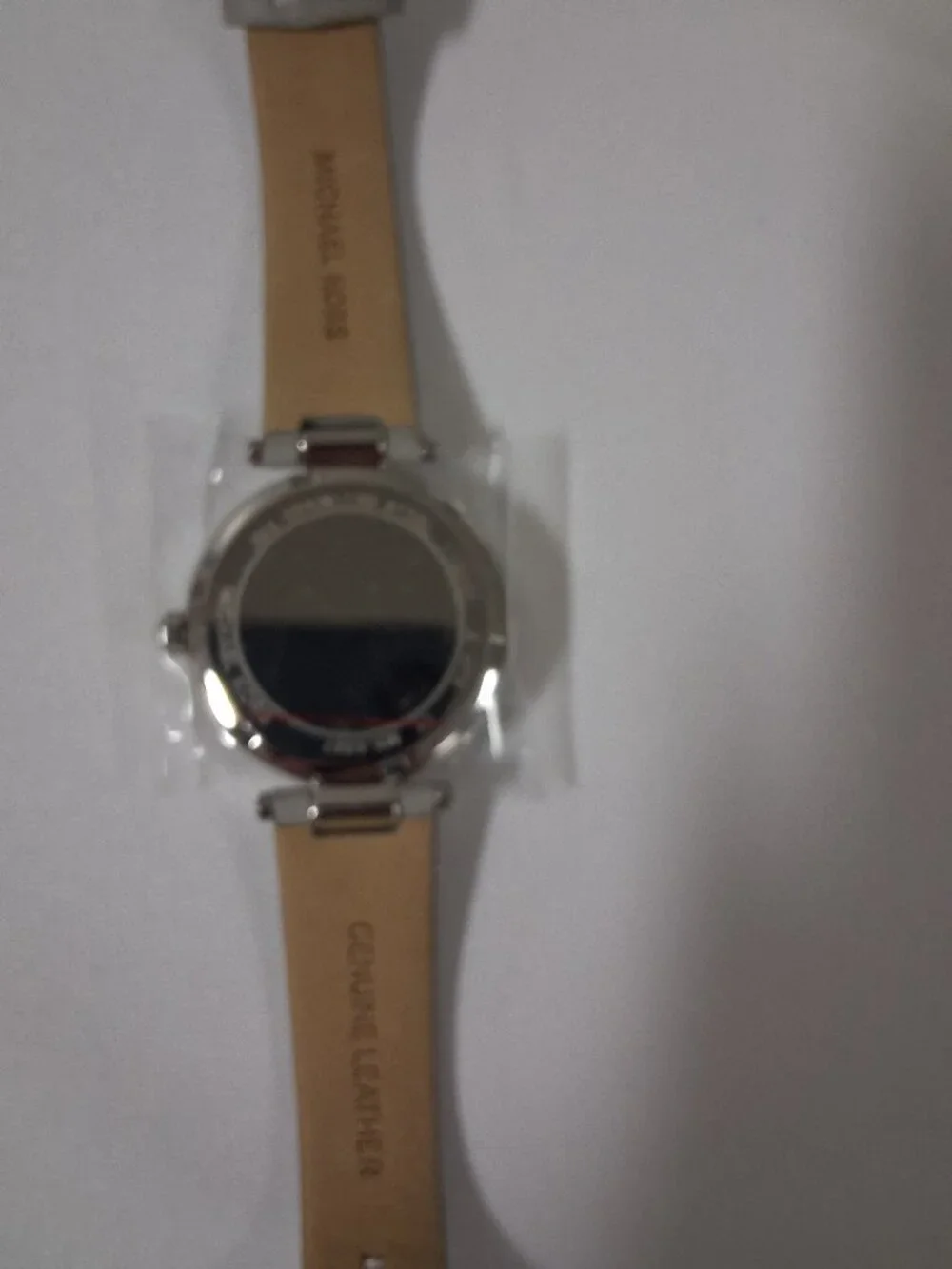 Michael Kors Parker Women's Quartz Analog Watch Gray Leather Strap MK6807 – New